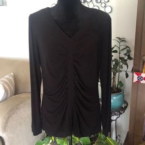 Tribal black long sleeve top